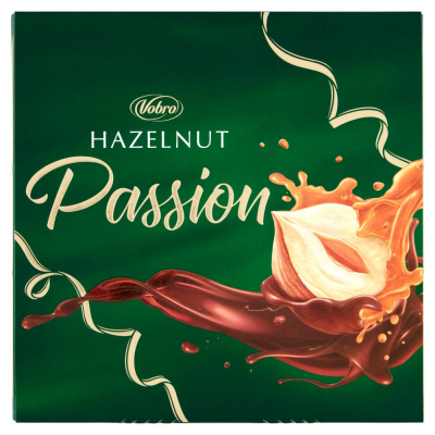 Vobro Hazelnut Passion Praliny z kremem orzechowym i z orzechem laskowym 126 g (1)