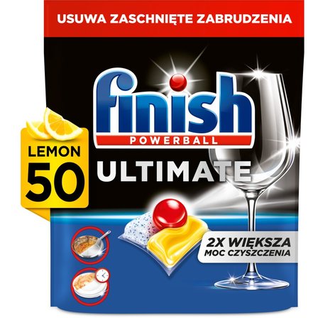 Finish Ultimate Lemon Kapsułki do mycia naczyń w zmywarce 645 g (50 sztuk) (2)