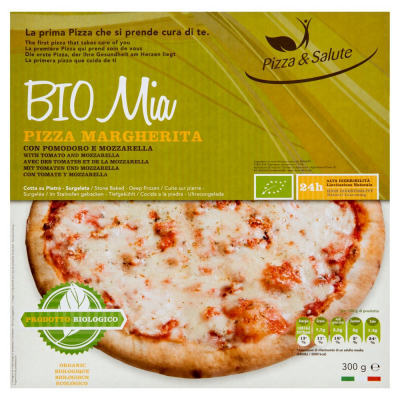 Bio Mia Pizza Margherita z mozzarellą i pomidorami BIO 300 g (1)