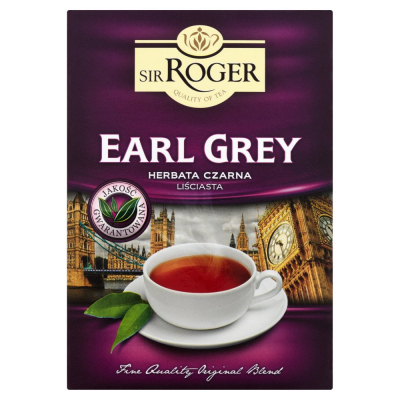 Sir Roger Earl Grey Herbata czarna liściasta 100 g (1)