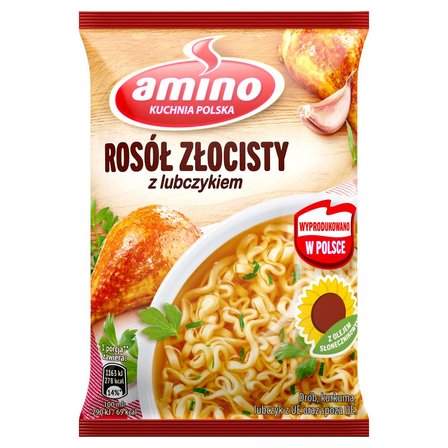 Amino Zupa błyskawiczna rosół złocisty z lubczykiem 57 g (1)