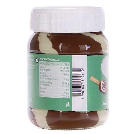 WM krem mleczno kakaowy  o smaku orzechów laskowych 400g (3)