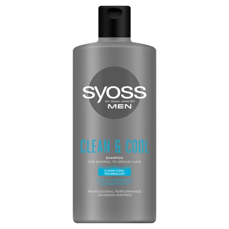 Syoss Men Clean & Cool Szampon do włosów normalnych i przetłuszczających się 440 ml (1)