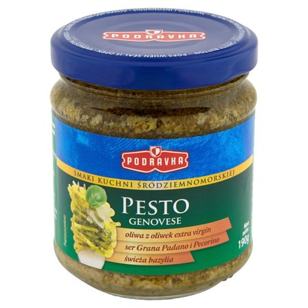 Podravka Smak kuchni śródziemnomorskiej Pesto Genovese Sos na bazie bazylii 190 g (2)