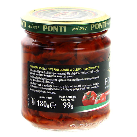 PONTI POMIDORY PÓŁSUSZONE W OLEJU 180G (9)