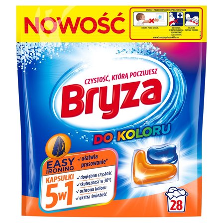 Bryza Easy Ironing 5w1 Kapsułki do prania do koloru 560 g (28 prań) (1)