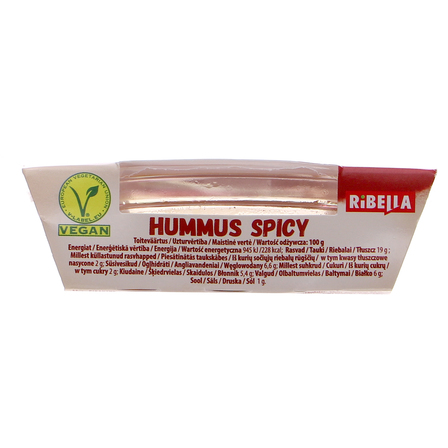 Ribella hummus pikantny pasta z ciecierzycy 80g (2)