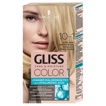 Schwarzkopf Gliss Color Farba do włosów ultra jasny perłowy blond 10-1 (1)