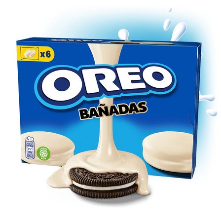 Oreo Ciastka kakaowe z nadzieniem o smaku waniliowym oblane białą polewą 246 g (12 sztuk) (6)