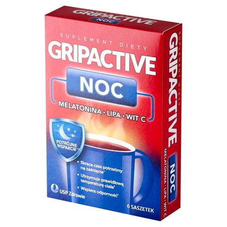 Gripactive Suplement diety noc 18 g (6 x 3 g) (2)