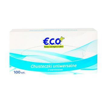 €.C.O.+ Chusteczki uniwersalne 2-warstwowe 100szt (1)