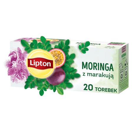 Lipton Herbatka ziołowa aromatyzowana moringa z marakują 18 g (20 torebek) (3)