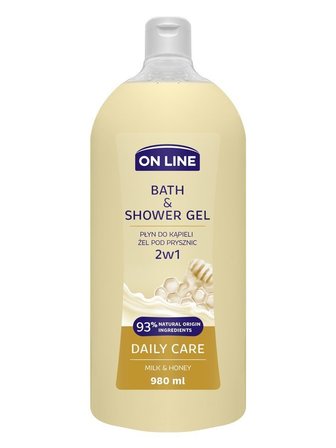 On Line Żel i Płyn do kąpieli 2w1 Daily Care 980ml (1)