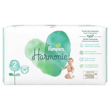 Pampers Harmonie Rozmiar 2, 39 pieluszki, 4kg-8kg (1)