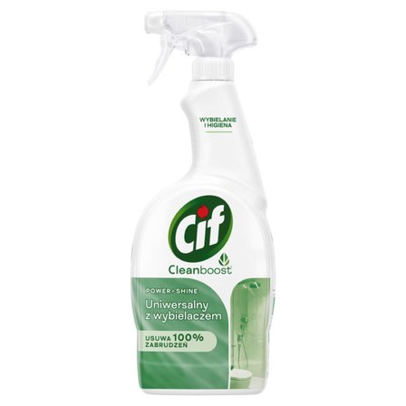 Cif Cleanboost Power + Shine Spray uniwersalny z wybielaczem 750 ml (1)