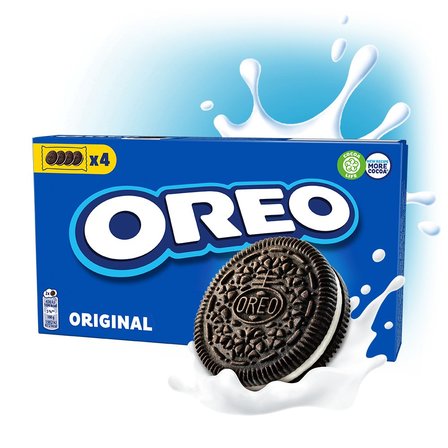 Oreo Original Ciastka kakaowe z nadzieniem o smaku waniliowym 176 g (16 sztuk) (6)