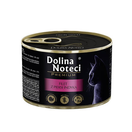 Dolina Noteci Premium mokra karma dla kota filet z piersi indyka  185 g (1)