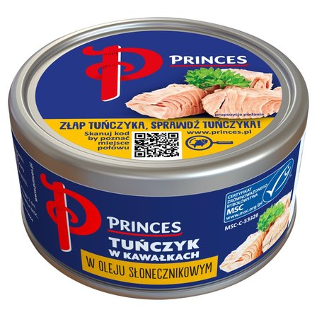 Princes Tuńczyk w kawałkach w oleju słonecznikowym 170 g (1)