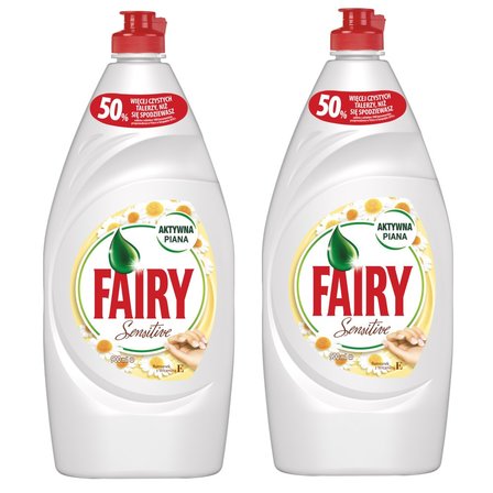 Fairy Sensitive Chamomile & Vit E Płyn do mycia naczyń 2x900 ml (1)