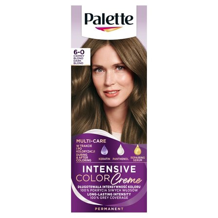 Palette Intensive Color Creme Farba do włosów w kremie 6-0 (N5) ciemny blond (1)
