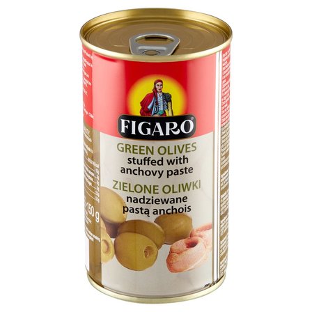 Figaro Zielone oliwki nadziewane pastą anchois 350 g (12)