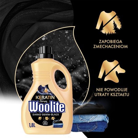 Woolite Keratin Therapy Płyn do prania czerń ciemne kolory jeans 1,8 l (30 prań) (5)