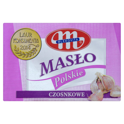 Mlekovita Masło Polskie czosnkowe 100 g (1)