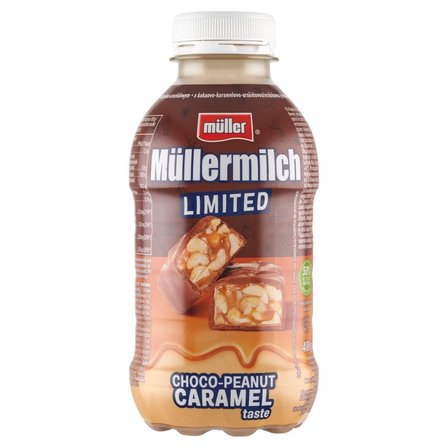 Müller Müllermilch Napój mleczny o smaku kakaowo-karmelowo-arachidowym 400 g (1)