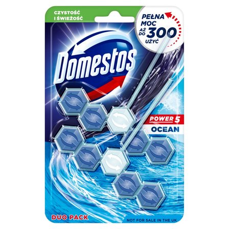 Domestos Power 5 Ocean Kostka toaletowa 2 x 55 g (1)