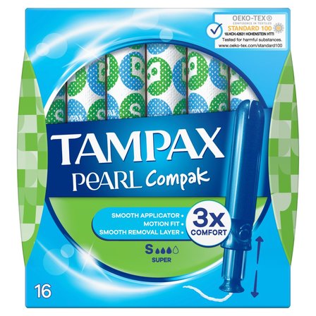 Tampax Compak Pearl Super Tampony z aplikatorem, x16 (1)