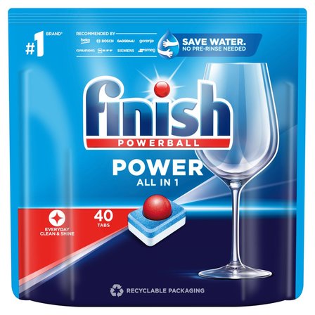 Finish Power Fresh Tabletki do mycia naczyń w zmywarce 640 g (40 sztuk) (1)