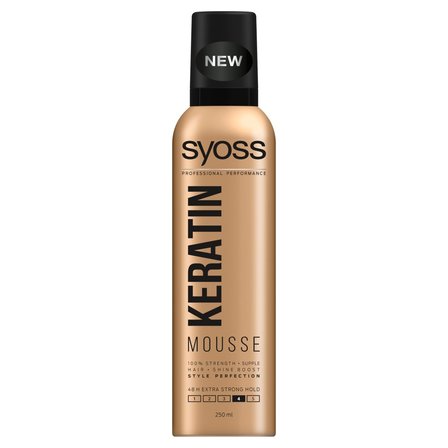 Syoss Keratin Pianka do włosów nadająca połysk ekstramocna 250 ml (1)