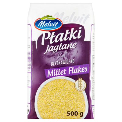 Melvit Płatki jaglane błyskawiczne 500 g (1)