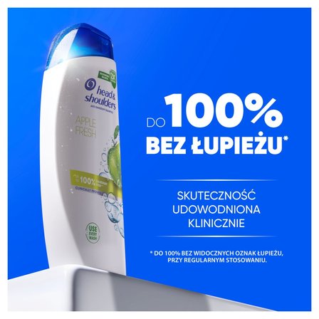 Head & Shoulders Apple Fresh Codzienny Szampon Przeciwłupieżowy 400 ml. Każde Włosy (3)