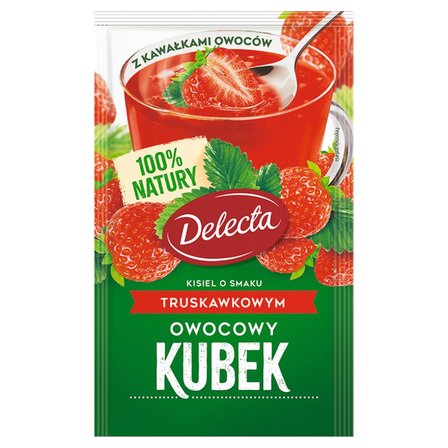 Delecta Owocowy kubek Kisiel smak truskawkowy 30 g (1)