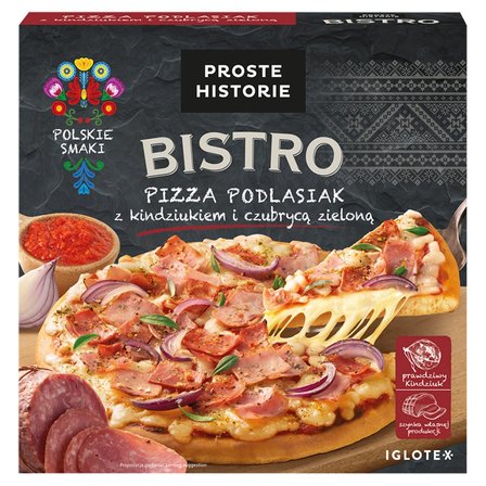 PROSTE HISTORIE Bistro Pizza podlasiak z kindziukiem i czubrycą zieloną 395 g (1)