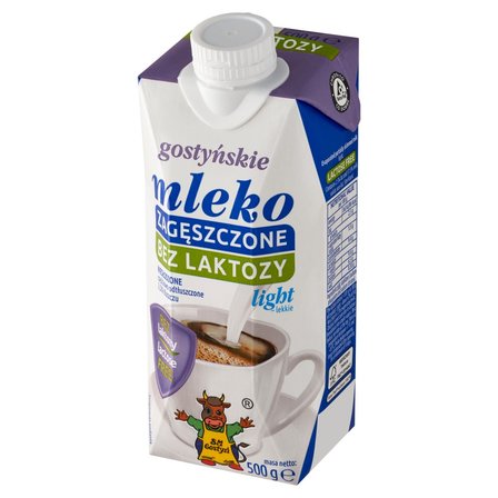 SM Gostyń Mleko gostyńskie zagęszczone bez laktozy niesłodzone lekkie 2,5 % 500 g (2)