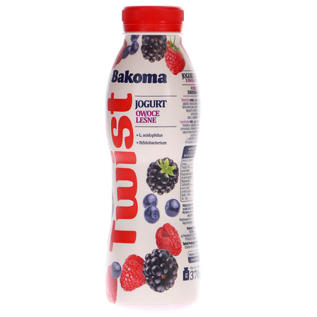 Bakoma Twist Jogurt owoce leśne 370 g (7)