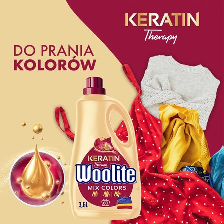 Woolite Keratin Therapy Płyn do prania do kolorów 3,6 l (60 prań) (3)