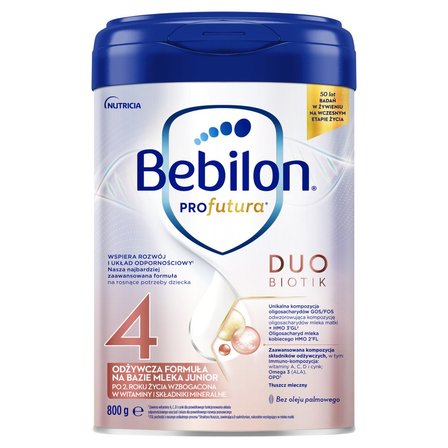 Bebilon Profutura Duobiotik 4 Formuła na bazie mleka po 2. roku życia 800 g (1)