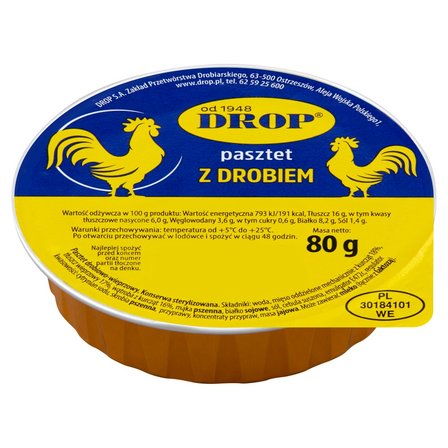 Drop Pasztet z drobiem 80 g (2)