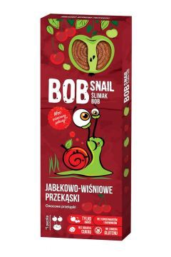 BOB SNAIL PRZEKĄSKA JABŁKOWO-WIŚNIOWA BEZ DODATKU CUKRU 30G (1)