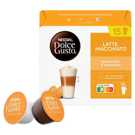 Nescafé Dolce Gusto Latte Macchiato Kawa mielona i mleko z cukrem 343,5 g (15 x 17,4 g i 15 x 5,5 g) (4)