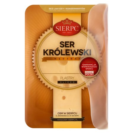 Sierpc Ser królewski wędzony plastry 135 g (1)