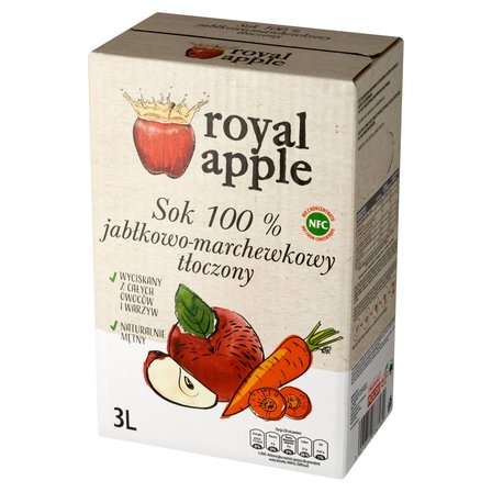 Royal apple Sok jabłkowo-marchewkowy 3 l (2)