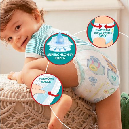 Pampers Pants Pieluchomajtki, rozmiar 3, 76 sztuk, 6kg-11kg (3)