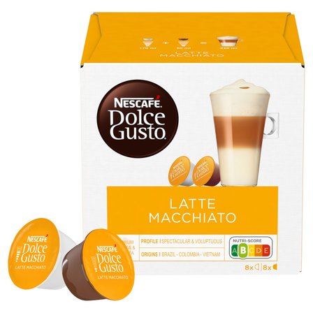 Nescafé Dolce Gusto Latte Macchiato Kawa w kapsułkach 183,2 g (8 x 17,4 g i 8 x 5,5 g) (2)