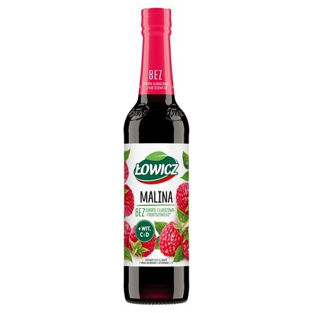 Łowicz Suplement diety w syropie o smaku malinowym 400 ml (1)