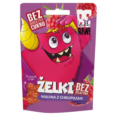 Be Raw! Kids Żelki malina z chrupkami 35 g (1)