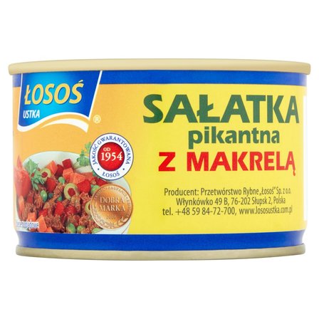 Łosoś Ustka Sałatka pikantna z makrelą 170 g (1)